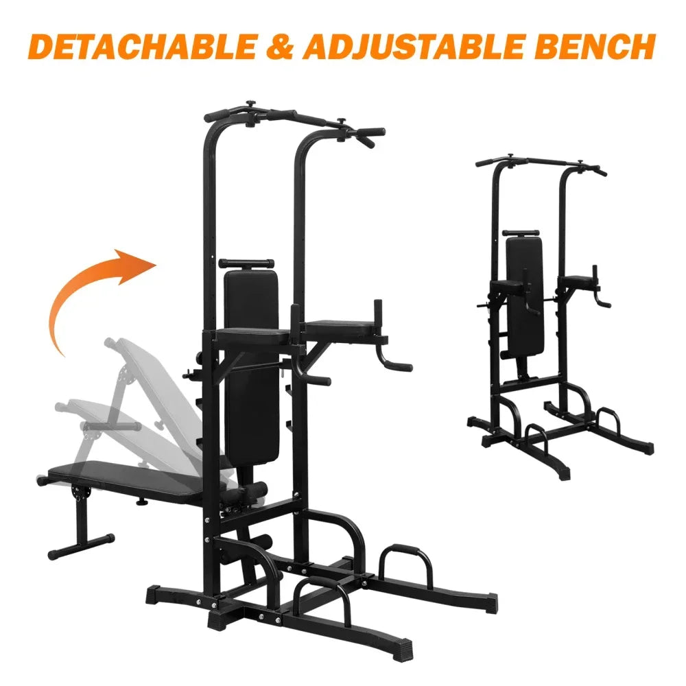 PBench Pull Up Bar Stand Adjustable Height Heavy Duty Multi-Function Fitness Training Equipment