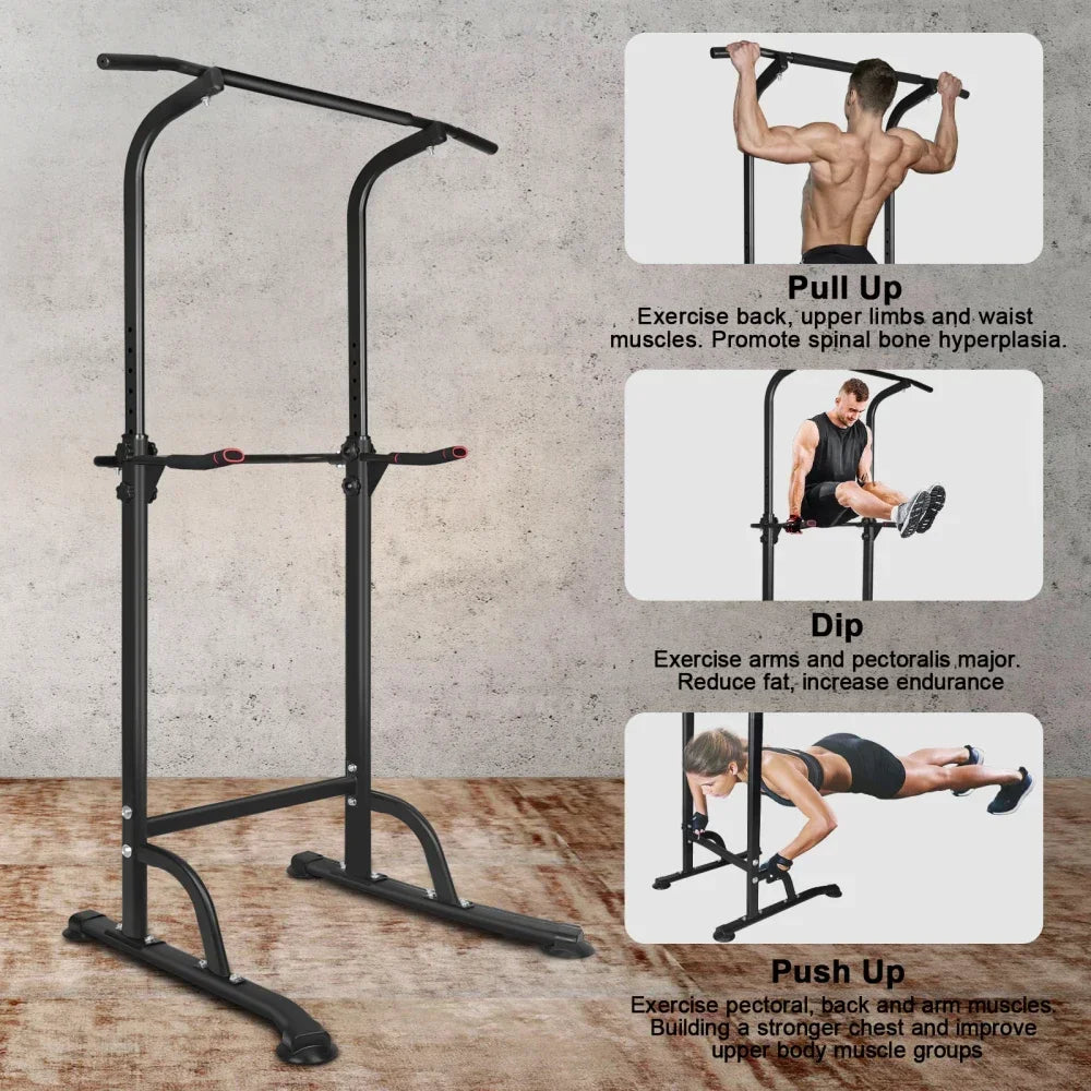 PBench Pull Up Bar Stand Adjustable Height Heavy Duty Multi-Function Fitness Training Equipment