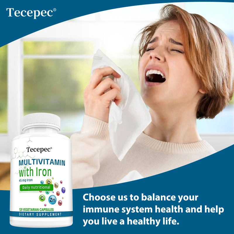 Multivitamin Supplements, with Zinc, Iron and Calcium
