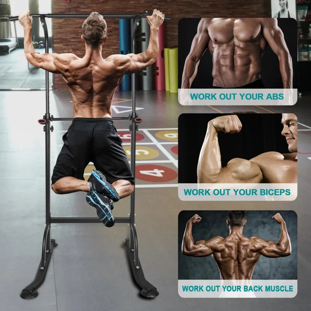 PBench Pull Up Bar Stand Adjustable Height Heavy Duty Multi-Function Fitness Training Equipment