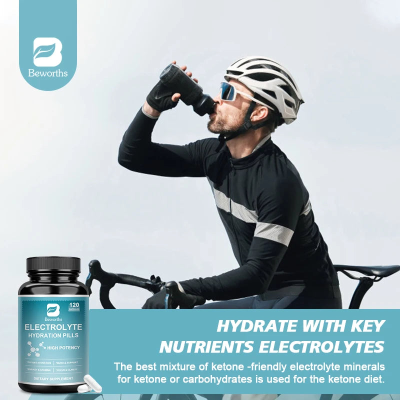 Electrolyte Capsules with Vitamin B6, Endurance Sports Nutrition