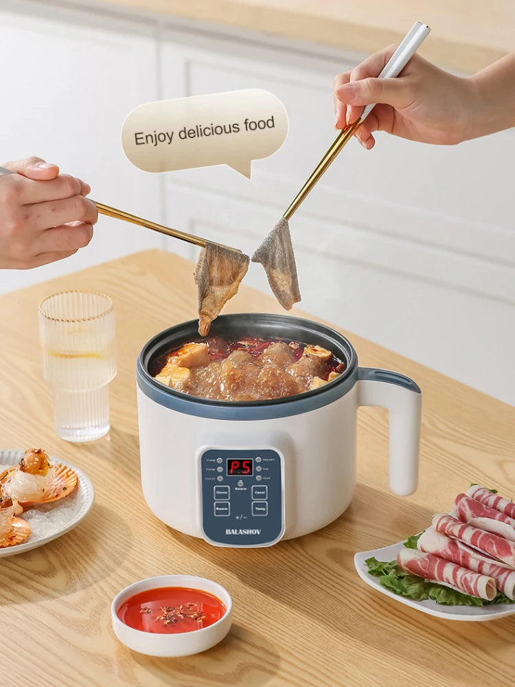 1.7L Electric Rice Cooker 1-2 People Household Non-stick Pan Single/Double Layer Hot Pot Cooking pot Electric Rice Cooker EU/US