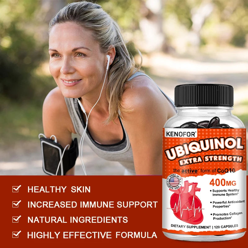 Coenzyme Q10 400 mg Antioxidant - active form for heart, immune and skin health