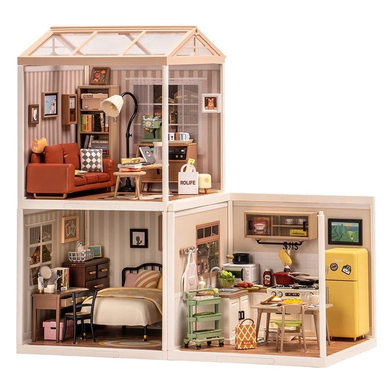 Plastic Toys 3D Puzzle Puzzle Cozy Living Lounge