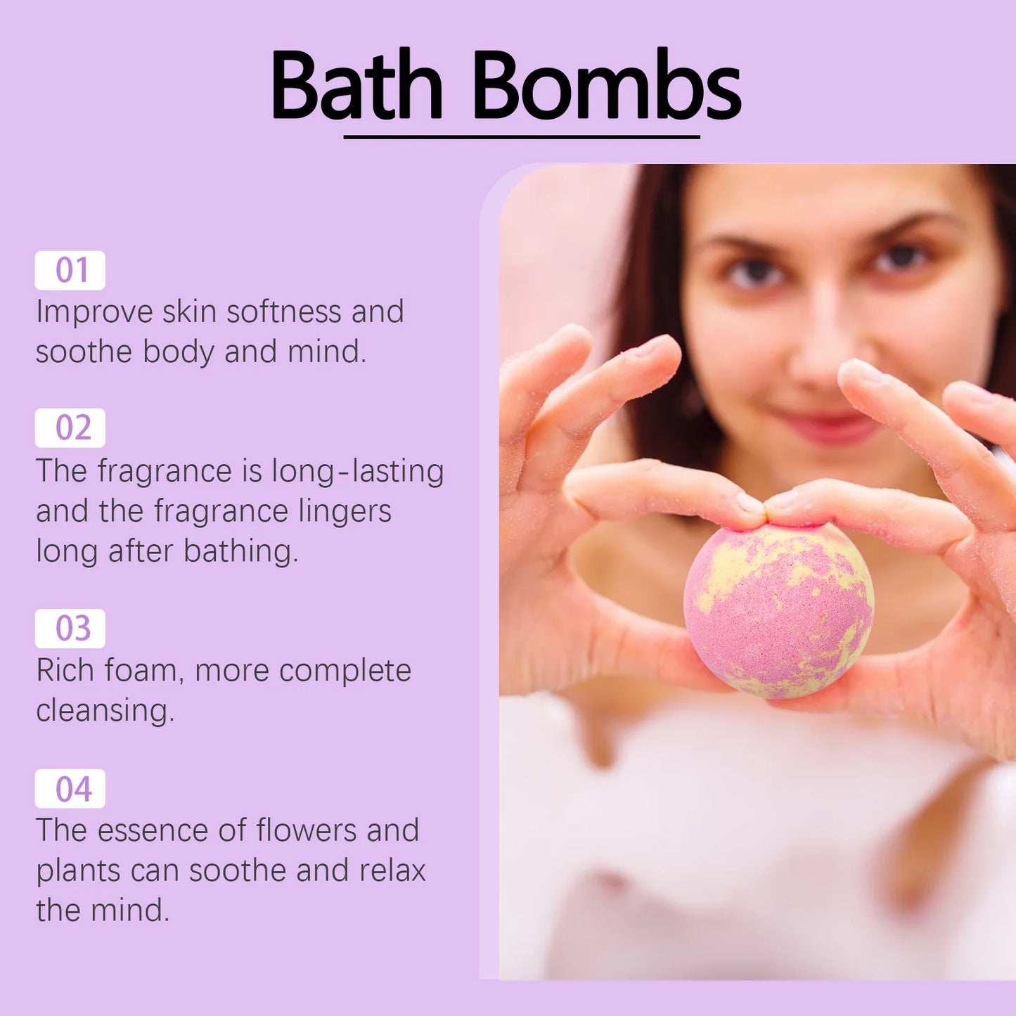 Bubble Salt Bath Ball Fragrance Moisturize Nourish Skin