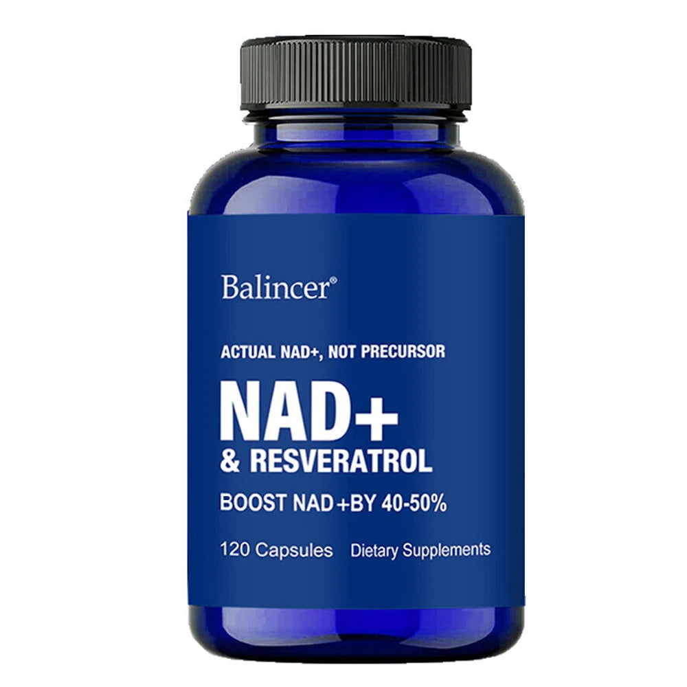 NAD Supplements, with Resveratrol + Vitamin B3,- Supports Cellular Health
