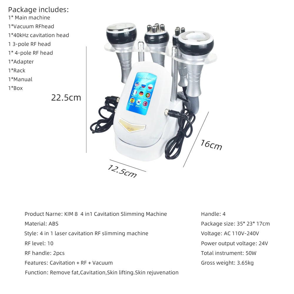 New 4 In 1 Ultrasonic Body Care Tool