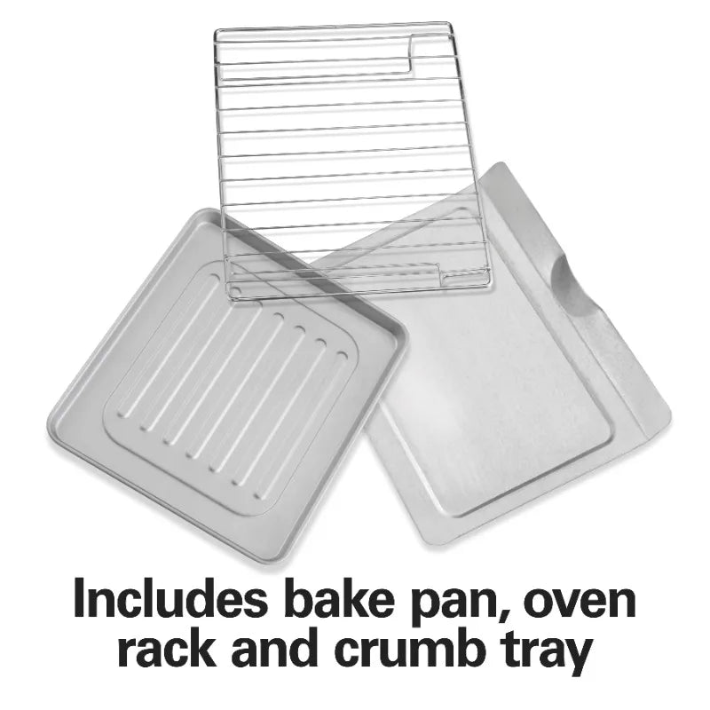 4 Slice Toaster Oven, with 5 Versatile Cooking Modes
