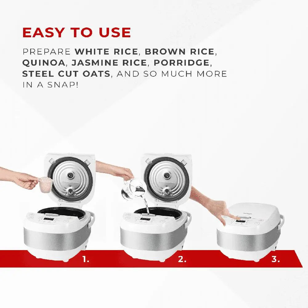 Cup Uncooked / 12-Cup Cooked Rice Cooker with Nonstick Inner Pot
