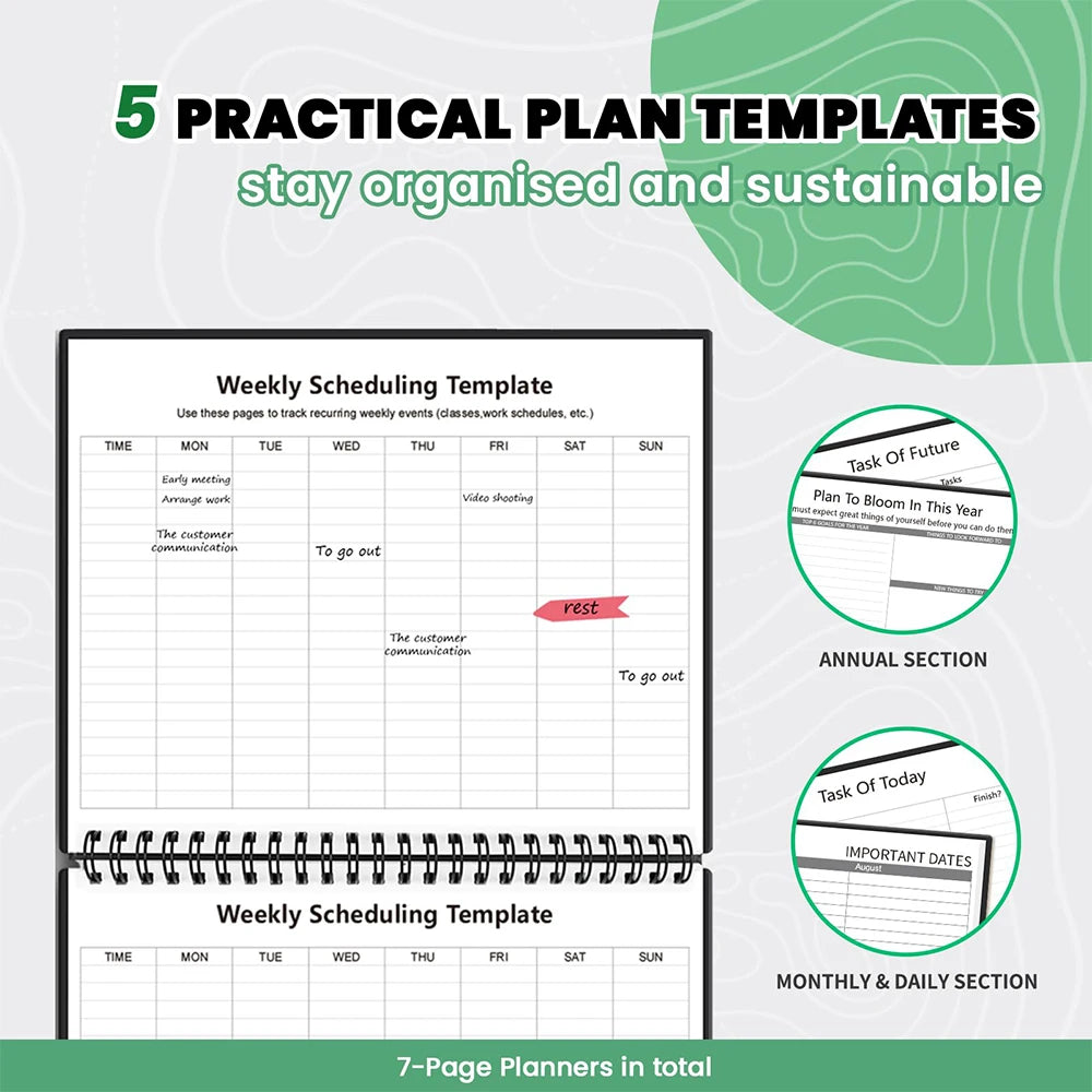 Reusable Smart Notebook, Rewritable Notepad for Student