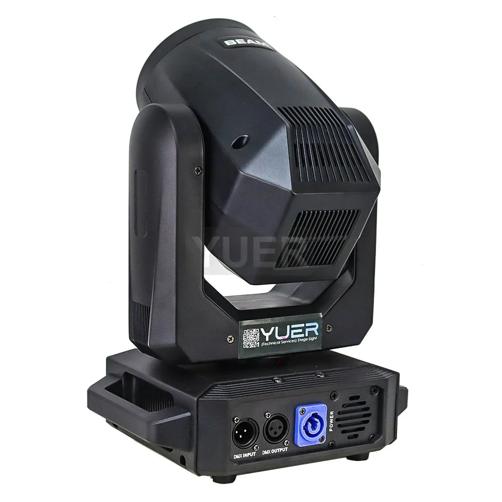 5Pcs 200W LED With Ring Beam Spot Moving Head Light With 18 Rotating Prism Rainbow Effect DMX512 Disco LightsParty CLub Stage