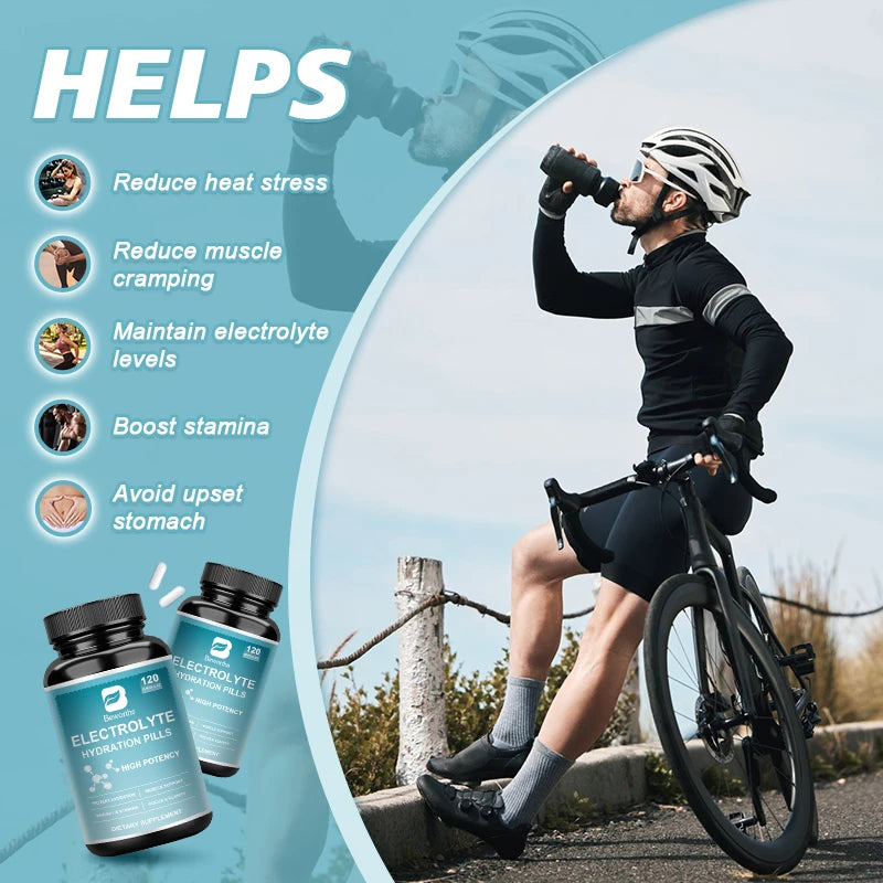 Electrolyte Capsules with Vitamin B6, Endurance Sports Nutrition