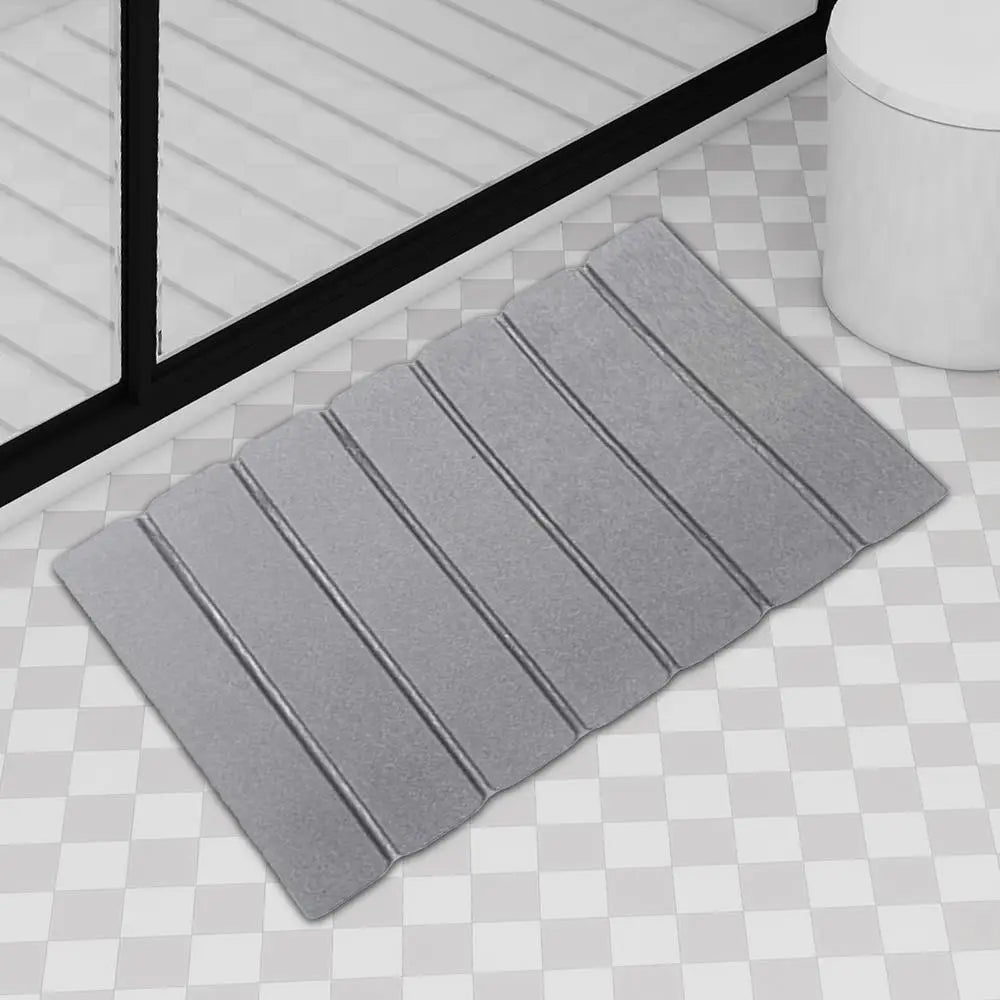 Shower Mat, Absorbent, Diatomite, Rubber backed