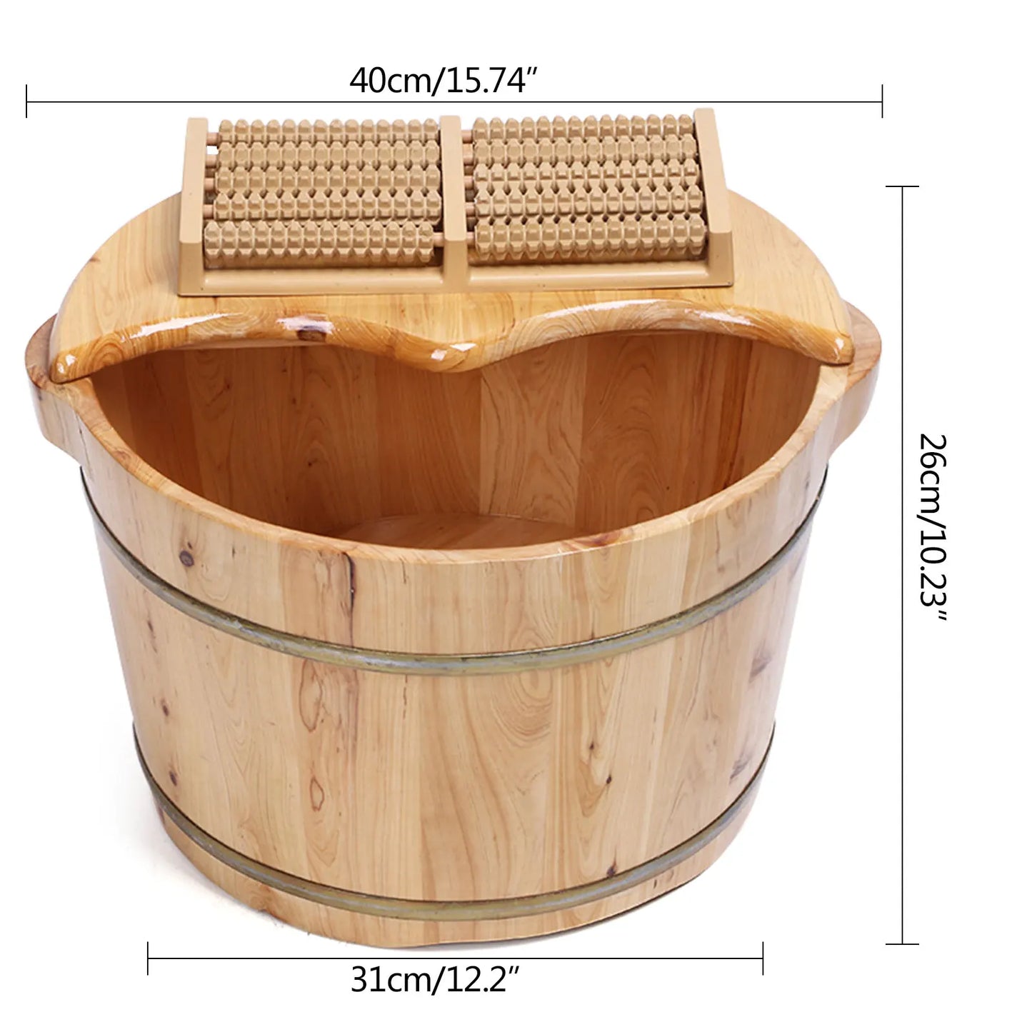 Wooden Foot Bath Massage Barrel