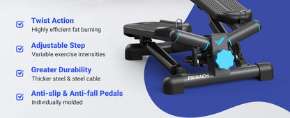 Mini Stepper r 330LBS Capacity with Resistance Band