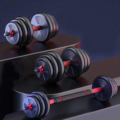 Adjustable Dumbbell to Barbell Sets Strength Training