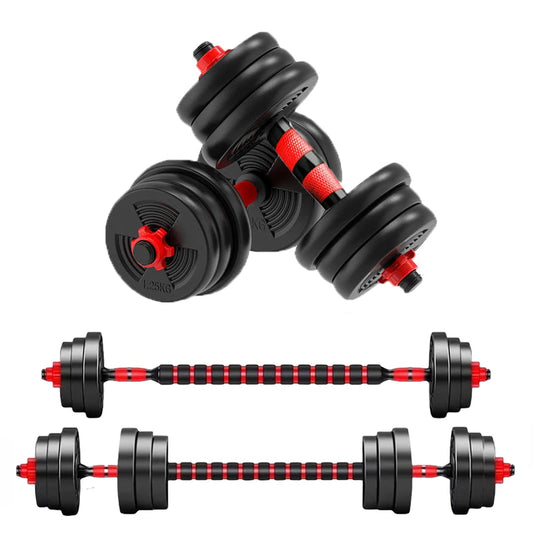 Adjustable Dumbbell to Barbell Sets Strength Training