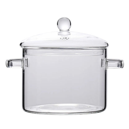 Glass Soup Pots Saucepan with Lid