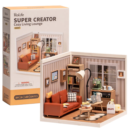 Plastic Toys 3D Puzzle Puzzle  Cozy Living Lounge