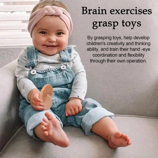 Baby Toys Wooden Interlocking Discs Learning Early Educational Toys For Children Kids Toddlers Easy Grip