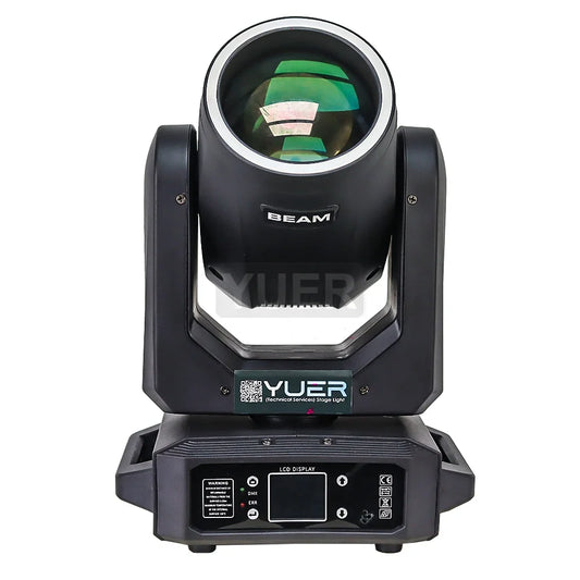 5Pcs 200W LED With Ring Beam Spot Moving Head Light With 18 Rotating Prism Rainbow Effect DMX512 Disco LightsParty CLub Stage