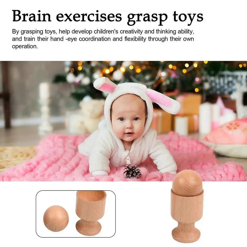 Baby Toys Wooden Interlocking Discs Learning Early Educational Toys For Children Kids Toddlers Easy Grip