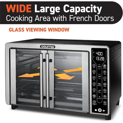 Toaster Oven Air Fryer Combo,  17 cooking presets, French doors,  24L capacity