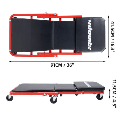 3-in-1 Mechanic Foldable Garage Chair