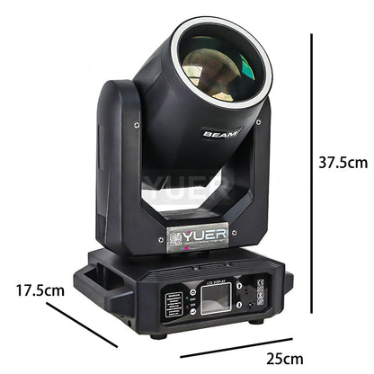 5Pcs 200W LED With Ring Beam Spot Moving Head Light With 18 Rotating Prism Rainbow Effect DMX512 Disco LightsParty CLub Stage