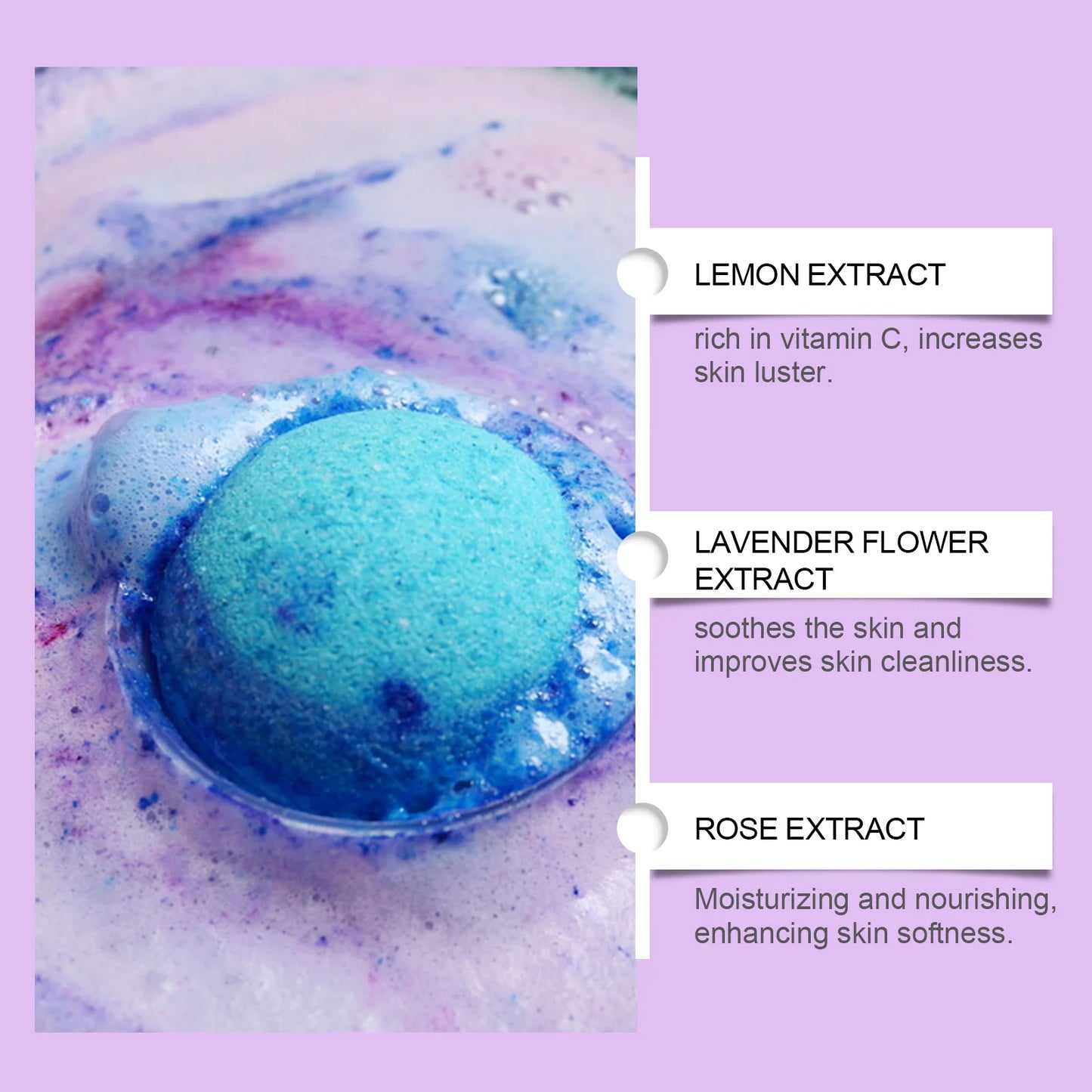 Bubble Salt Bath Ball Fragrance Moisturize Nourish Skin