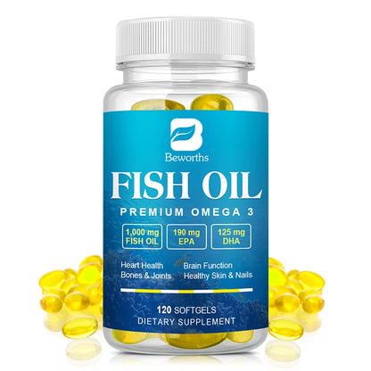 Omega-3 Fish A for Heart, Brain and Immune Support Oil, High in EPA + DH