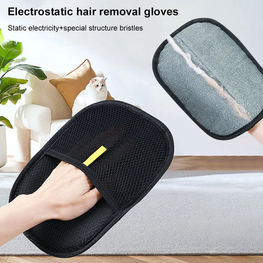 5pcs Pet Hair Remover Mitt Pet Hair Remover Gloves Deshedding Brush Glove for Dog Cat Rabbit with Long/Short/Curly Hair