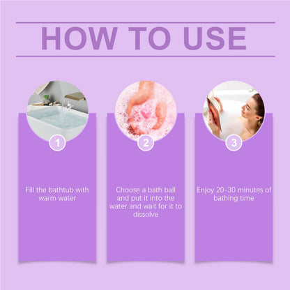 Bubble Salt Bath Ball Fragrance Moisturize Nourish Skin