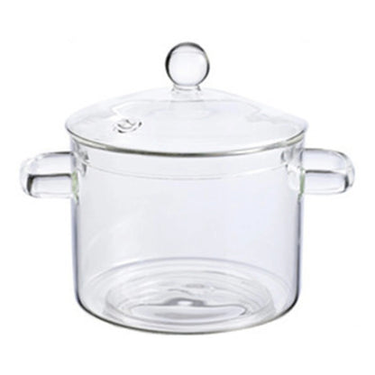 Glass Soup Pots Saucepan with Lid
