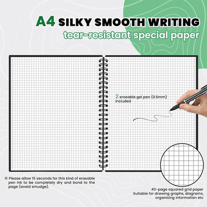 Reusable Smart Notebook, Rewritable Notepad for Student