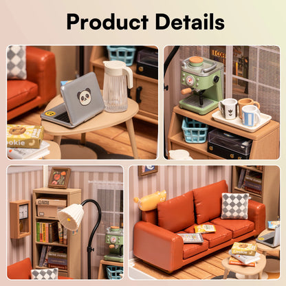 Plastic Toys 3D Puzzle Puzzle  Cozy Living Lounge