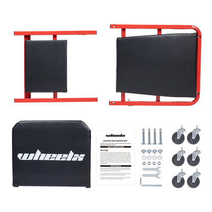 3-in-1 Mechanic Foldable Garage Chair