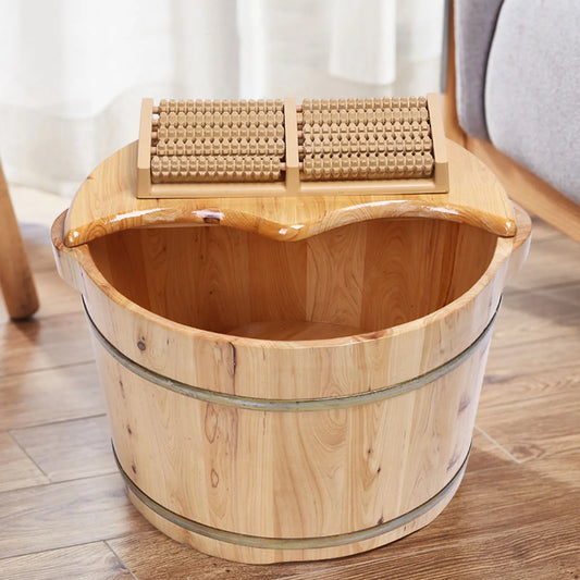 Wooden Foot Bath Massage Barrel