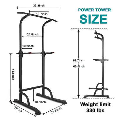 PBench Pull Up Bar Stand Adjustable Height Heavy Duty Multi-Function Fitness Training Equipment