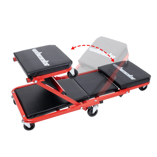 3-in-1 Mechanic Foldable Garage Chair
