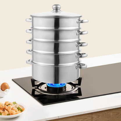 5 layer Stainless Steel Steam Cooker Steamer