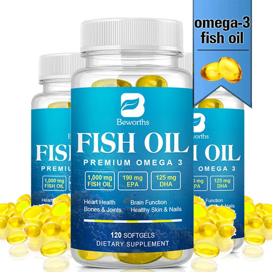 Omega-3 Fish A for Heart, Brain and Immune Support Oil, High in EPA + DH