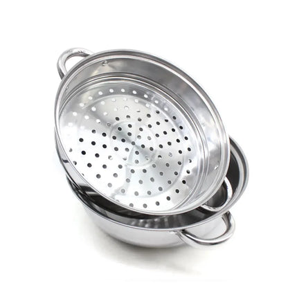 3-Tier Stainless Steel Steam Pot  with Glass Lid