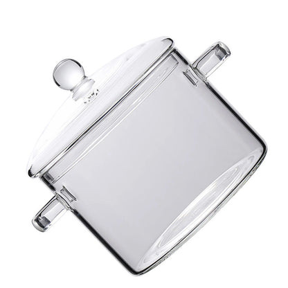 Glass Soup Pots Saucepan with Lid