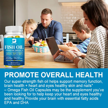 Omega-3 Fish A for Heart, Brain and Immune Support Oil, High in EPA + DH