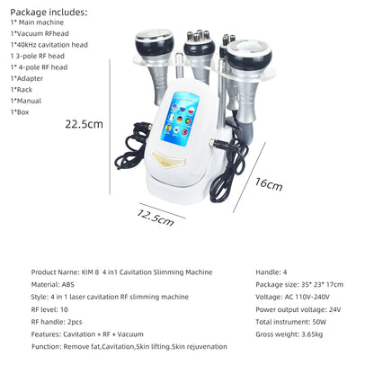 New 4 In 1 Ultrasonic Body Care Tool
