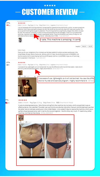 EMS Body Sculpt Muscle Stimulate Machine Electric Slimming