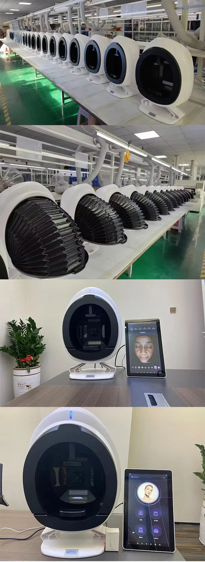 3D AI Facial Skin Analyzer Detection Skin Problem Diagnosis 8 Spectrum Professional Analysis Beauty Salon Equipment