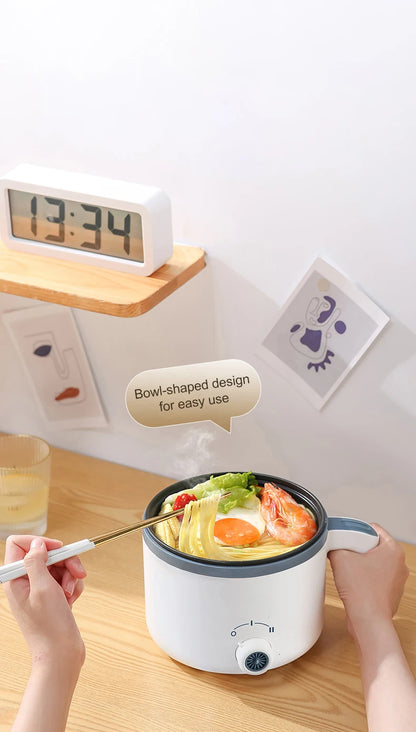 1.7L Electric Rice Cooker 1-2 People Household Non-stick Pan Single/Double Layer Hot Pot Cooking pot Electric Rice Cooker EU/US
