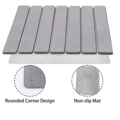 Shower Mat, Absorbent,  Diatomite, Rubber backed
